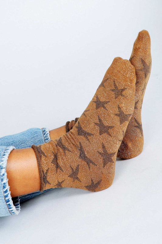 Star Shimmer Ankle Socks