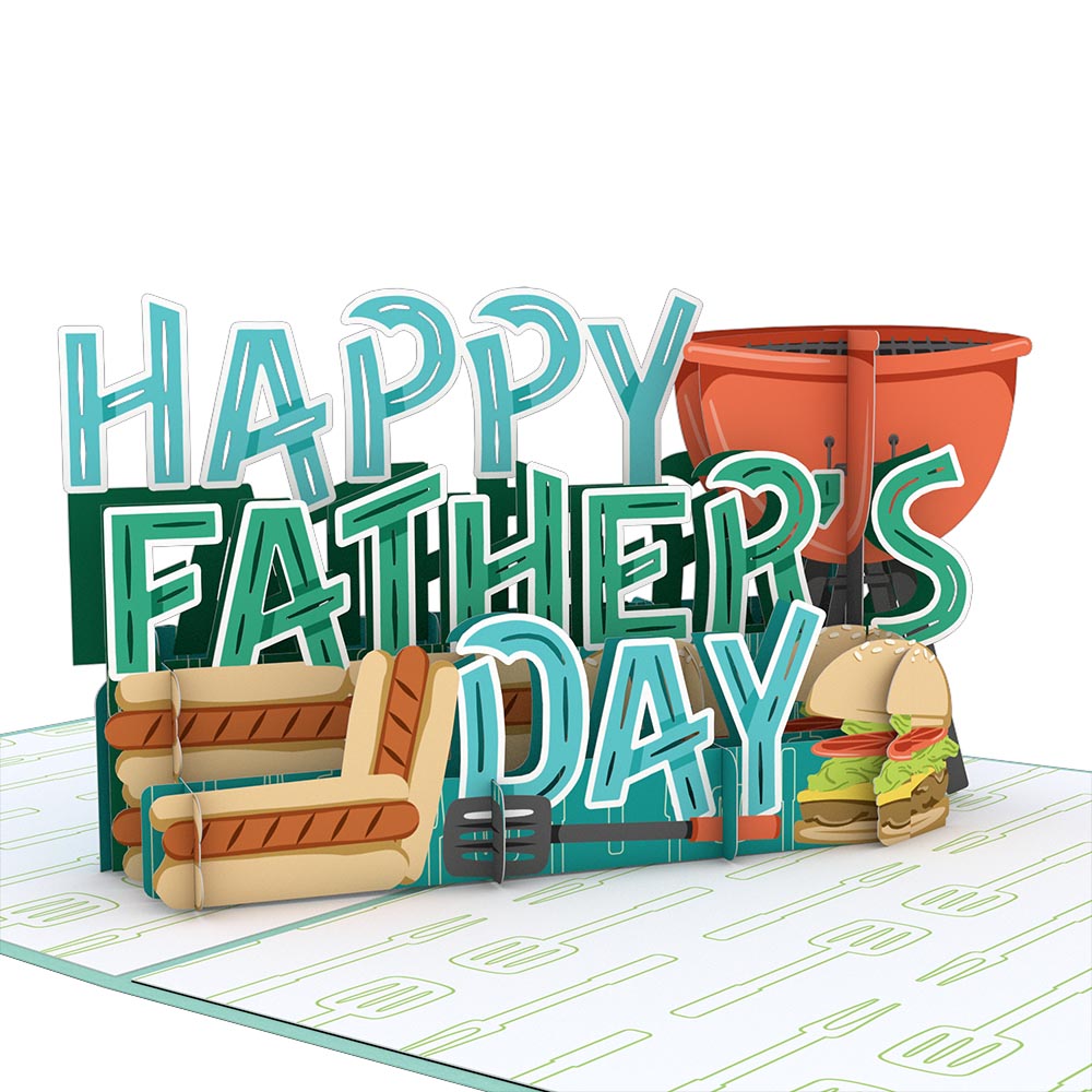 Father's Day Grilling Pop Up Card