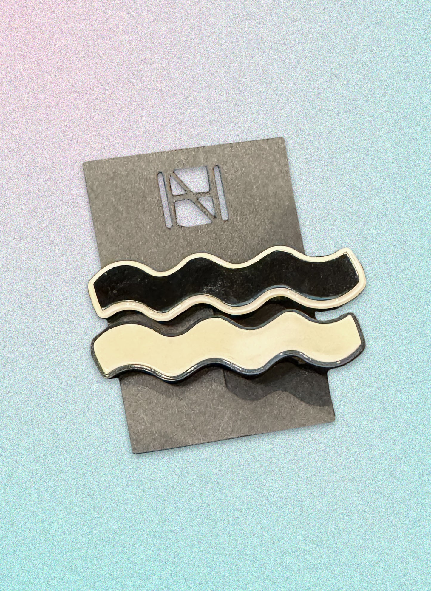 Black & White Hair Clip Packs of 2