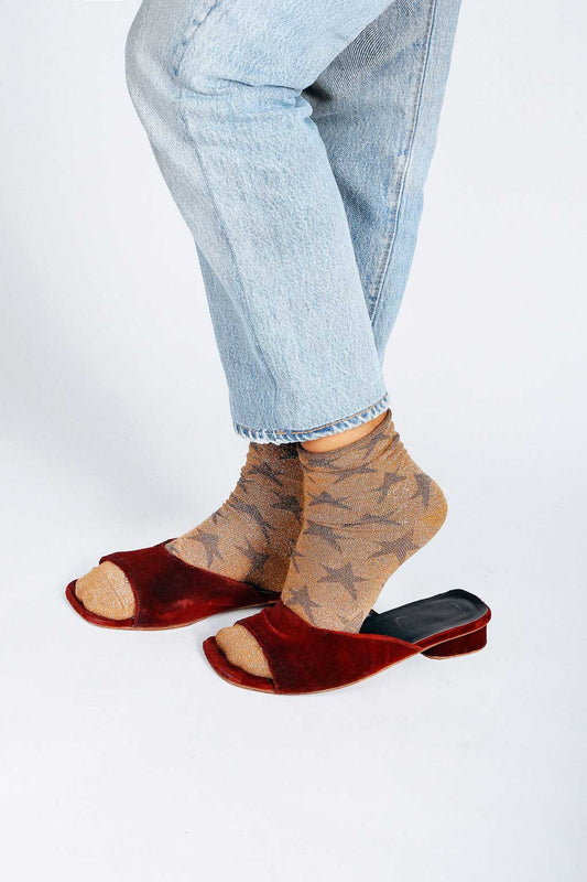 Star Shimmer Ankle Socks