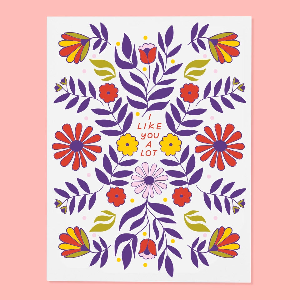 I Like You A Lot Greeting Card