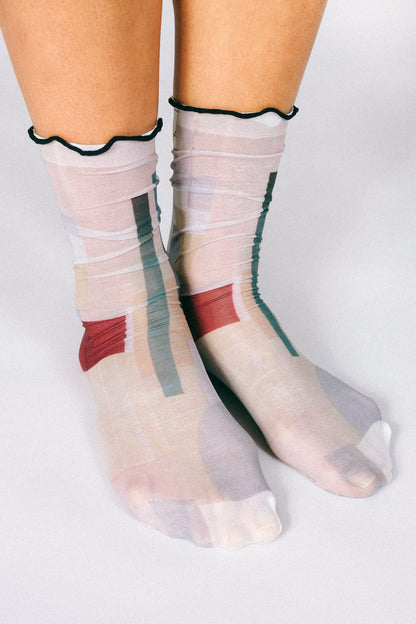 Sky Sheer Ankle Socks by Rosie Barker