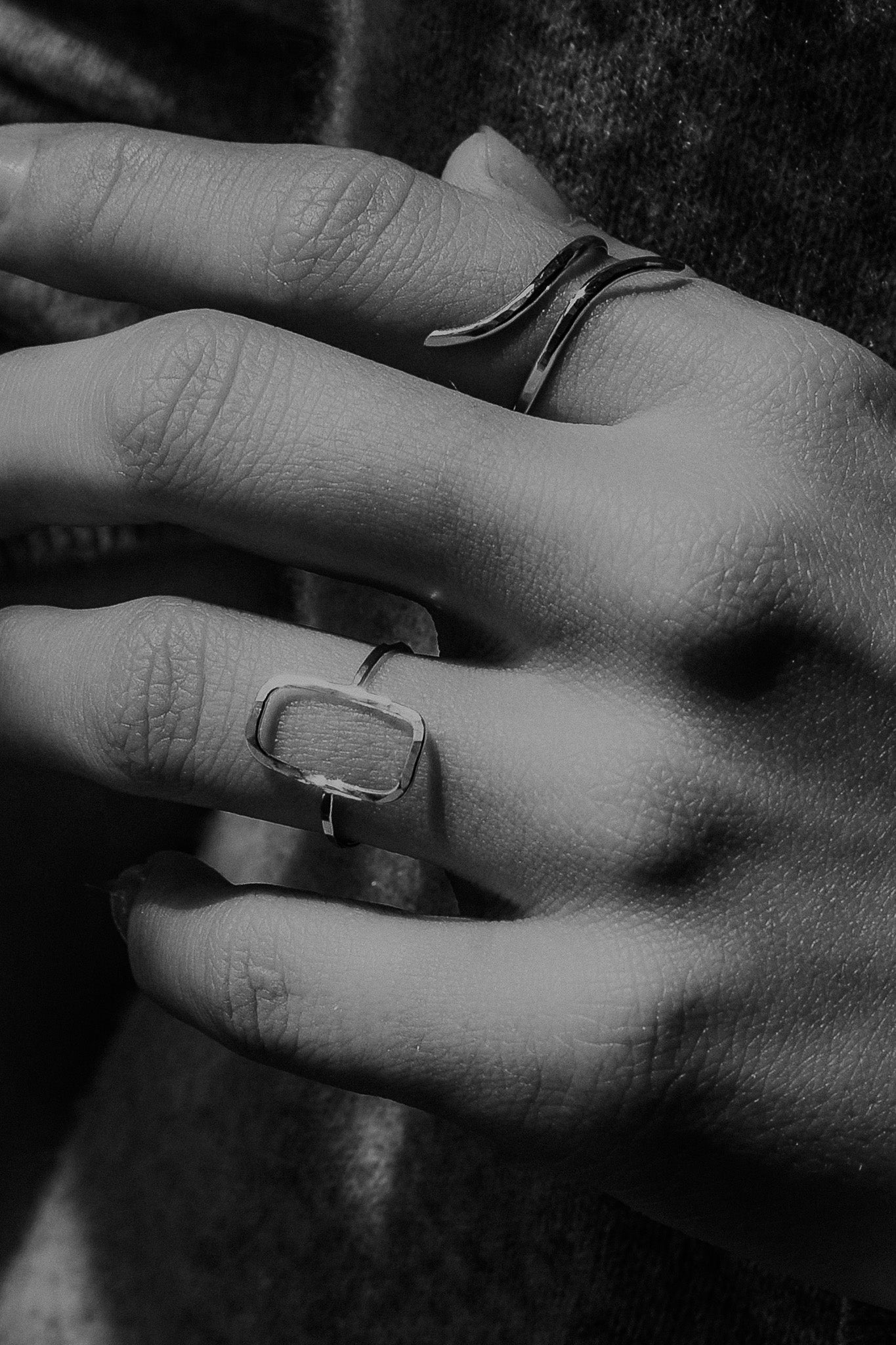 Rectangle Ring, Sterling Silver