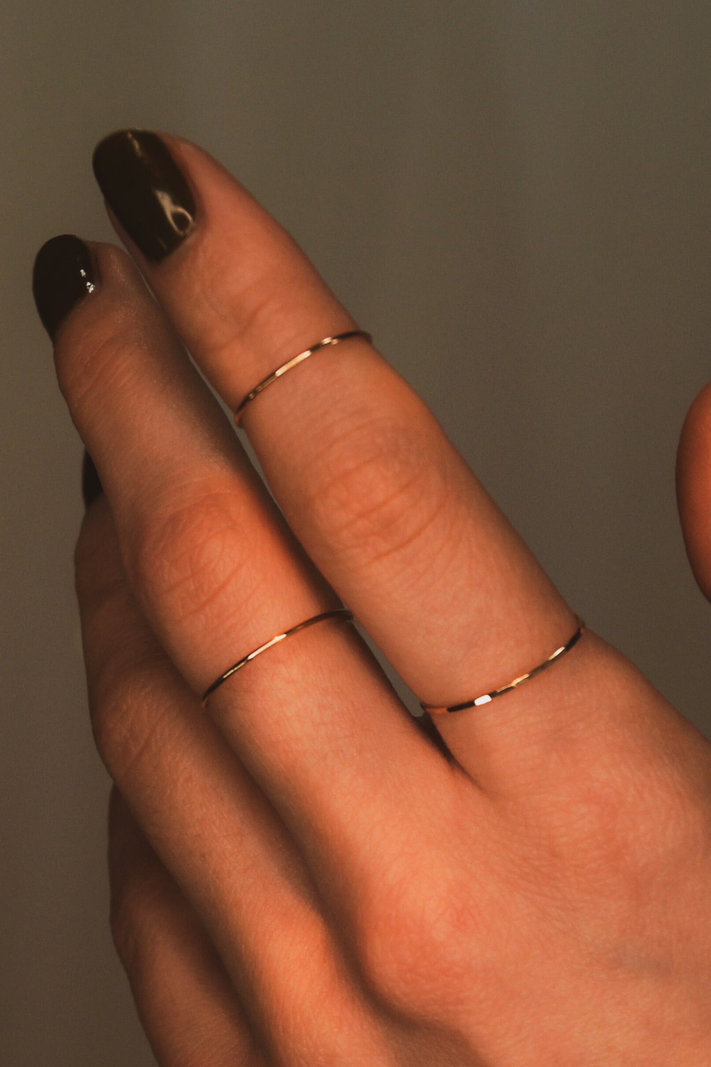 Ultra Thin Ring, Solid 14K Gold