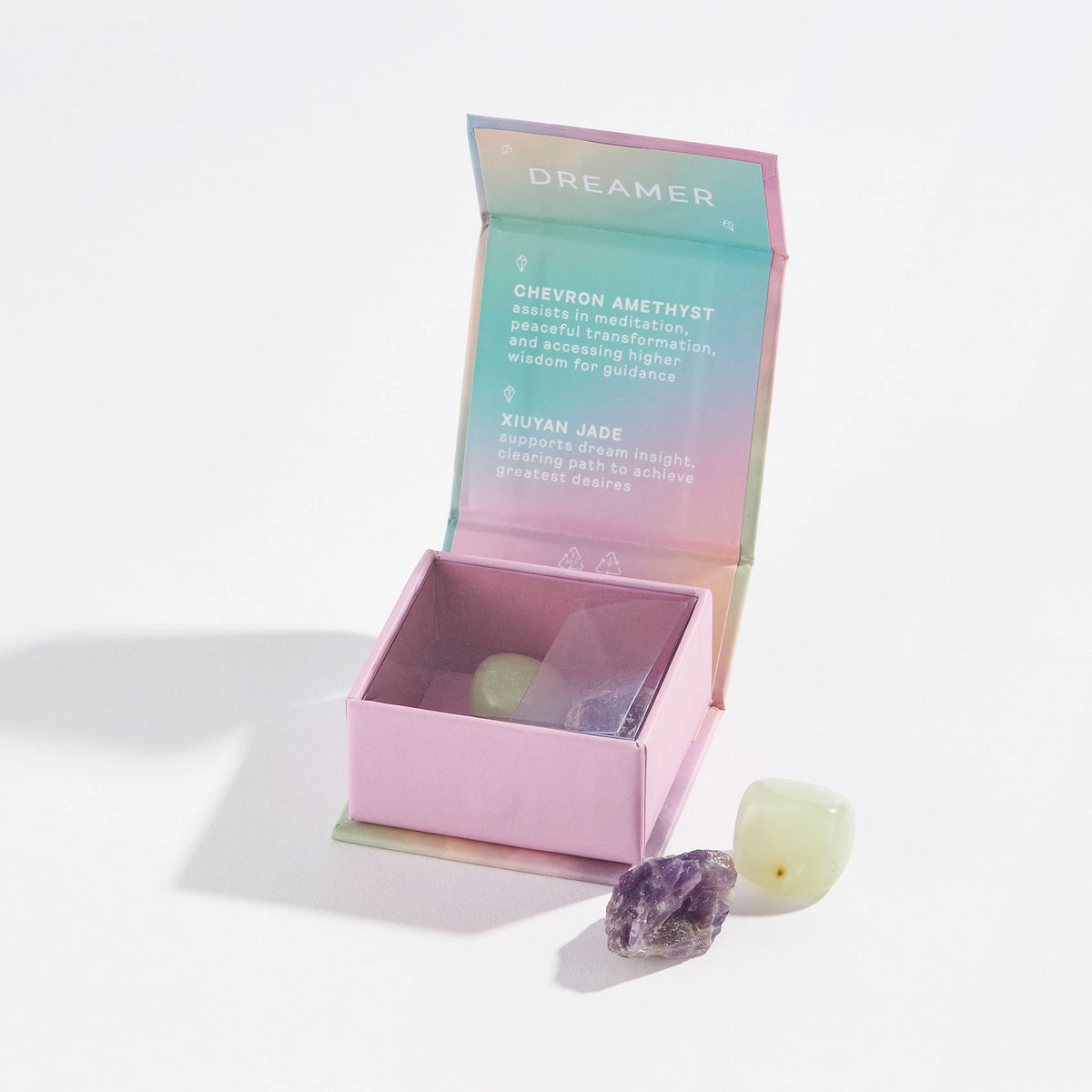Dreamer Mini Amethyst and Xiuyan Jade Crystal Set