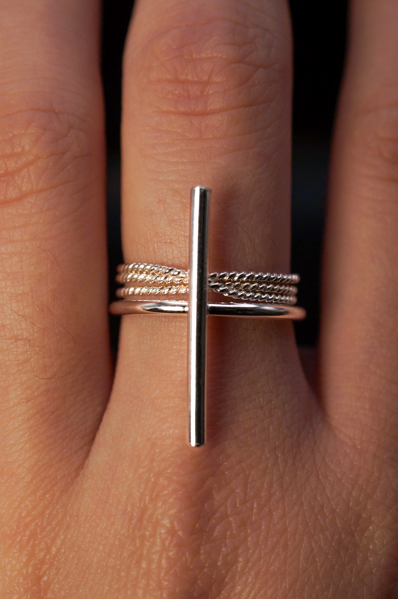 Bar Ring, Sterling Silver