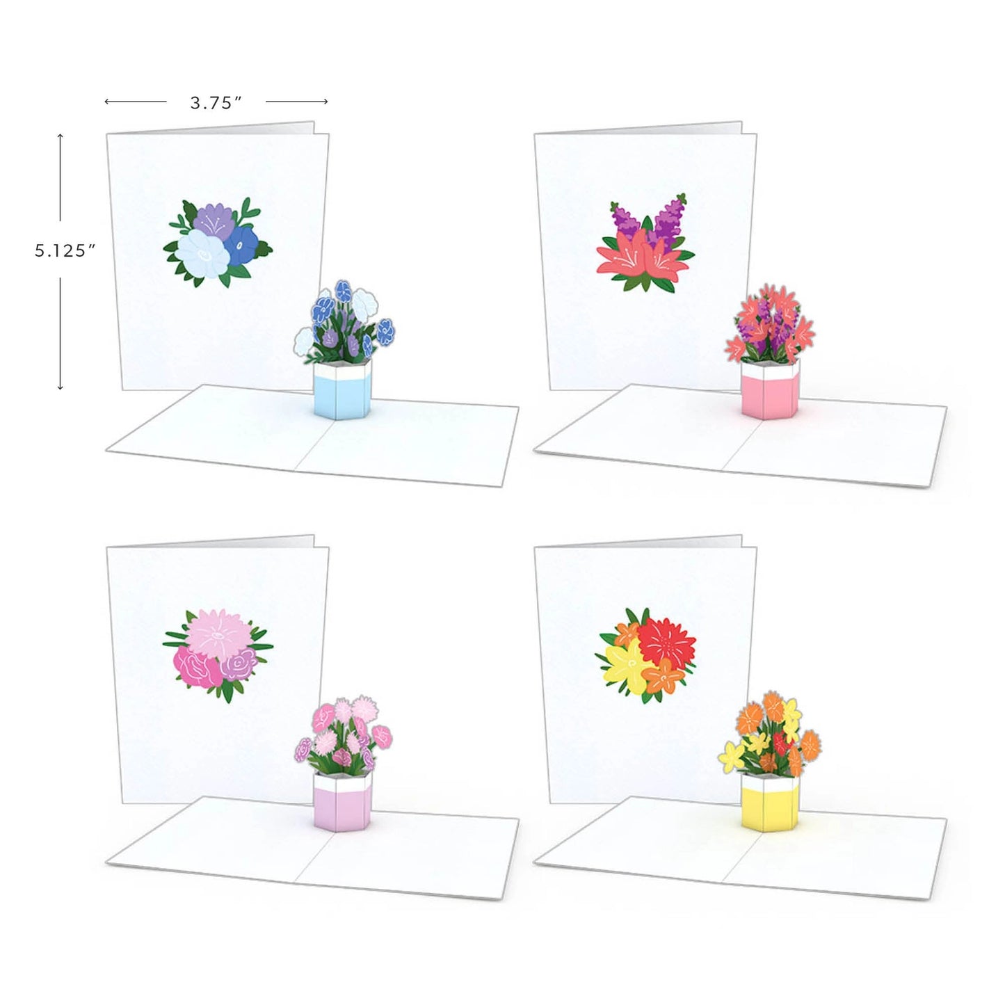 Pink Bouquet Pop Up Card