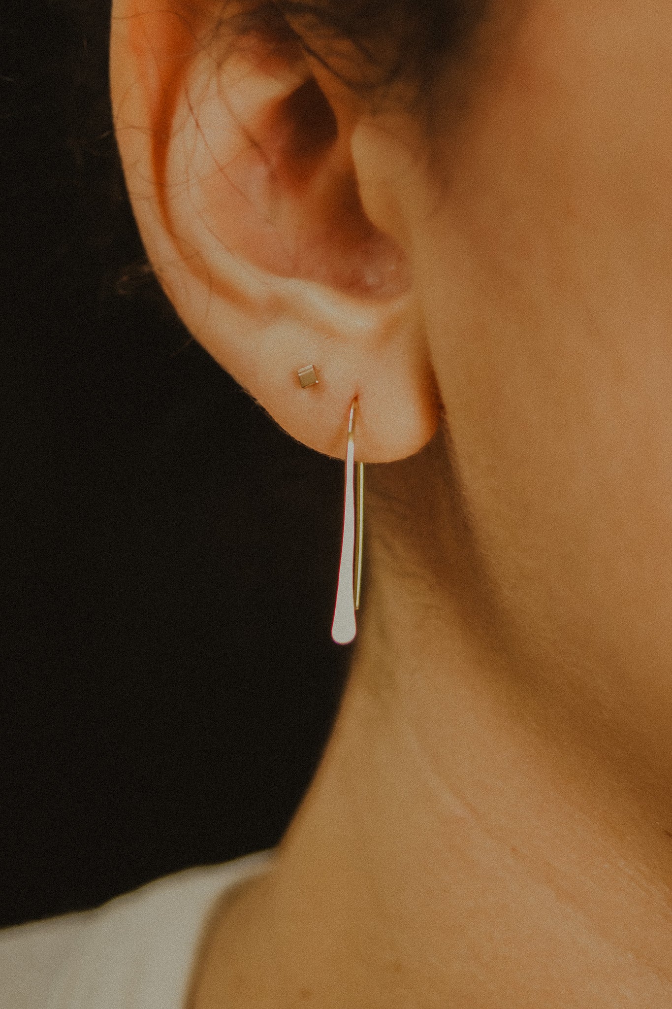 Small Arch Earrings in Solid Gold