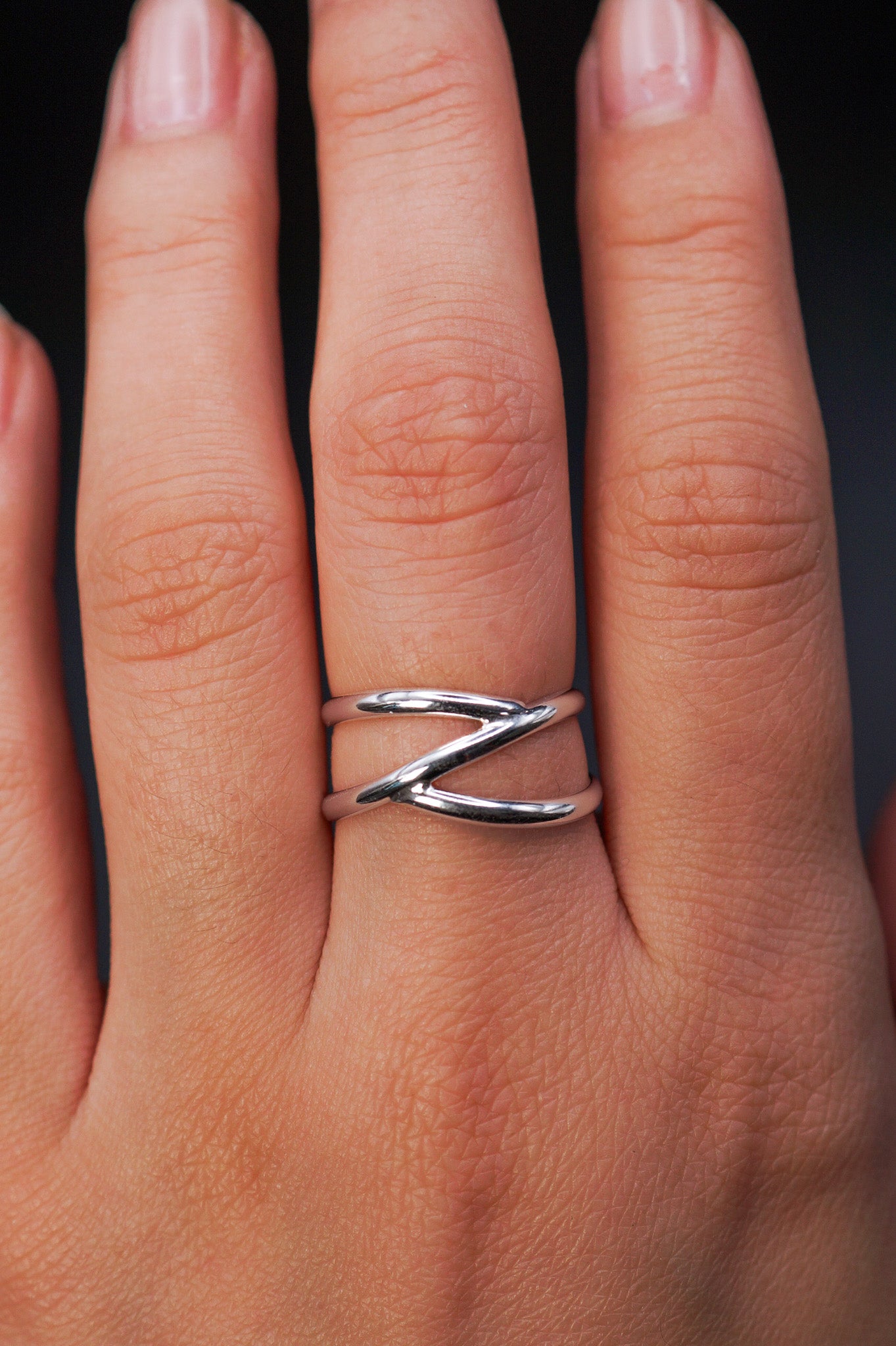 Branch Ring, Sterling Silver