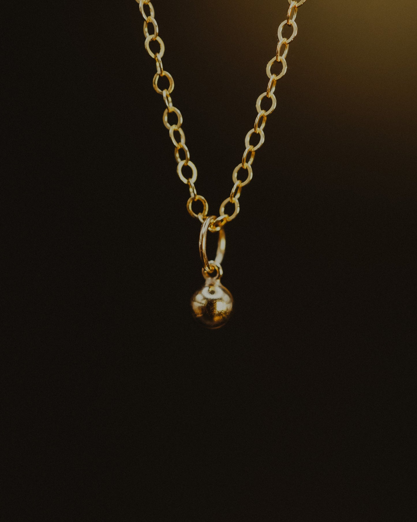 Bead Ball Charm, Gold or Silver