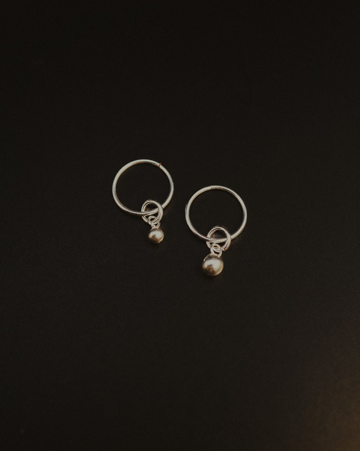 Bead Ball Charm, Gold or Silver