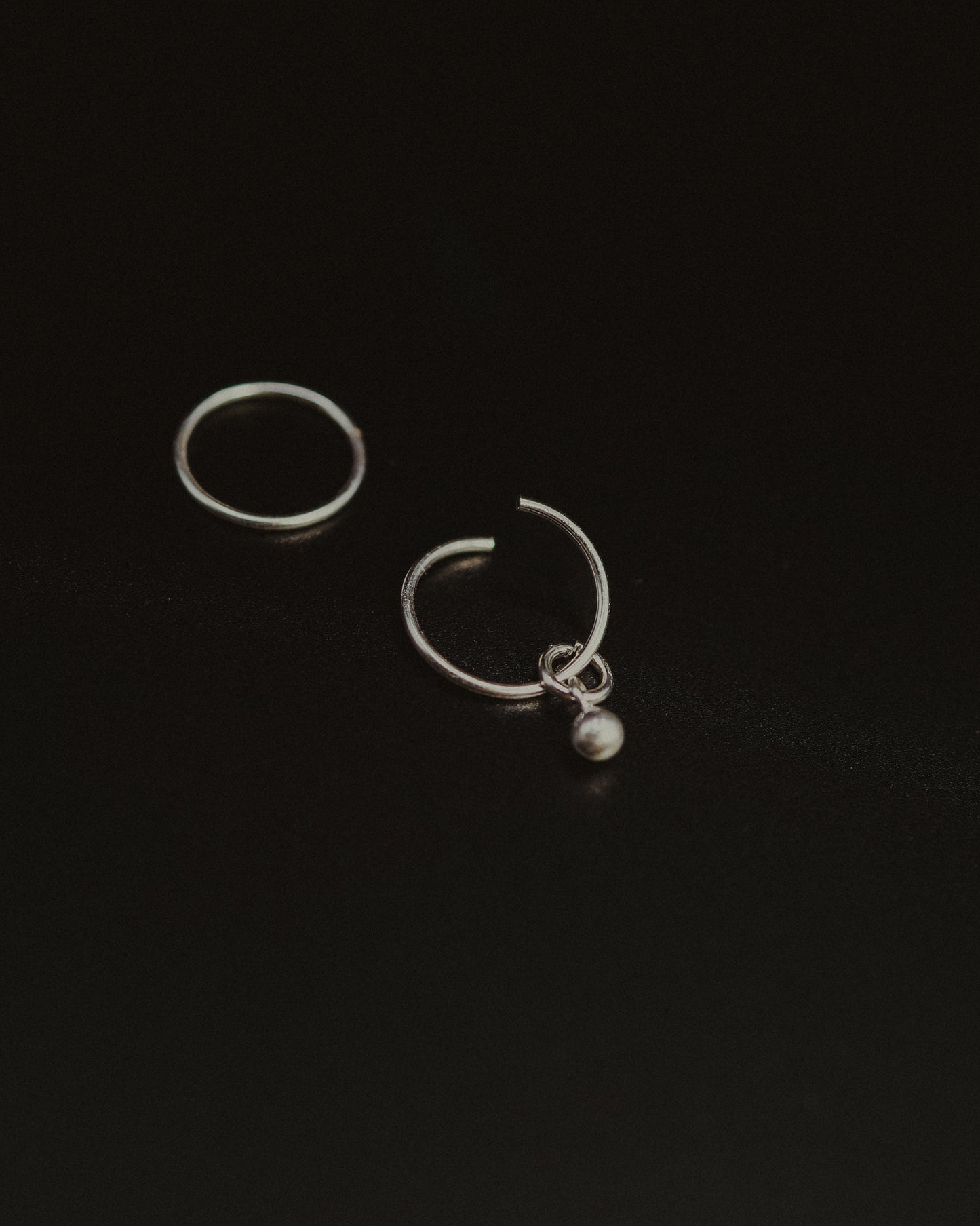 Bead Ball Charm, Gold or Silver