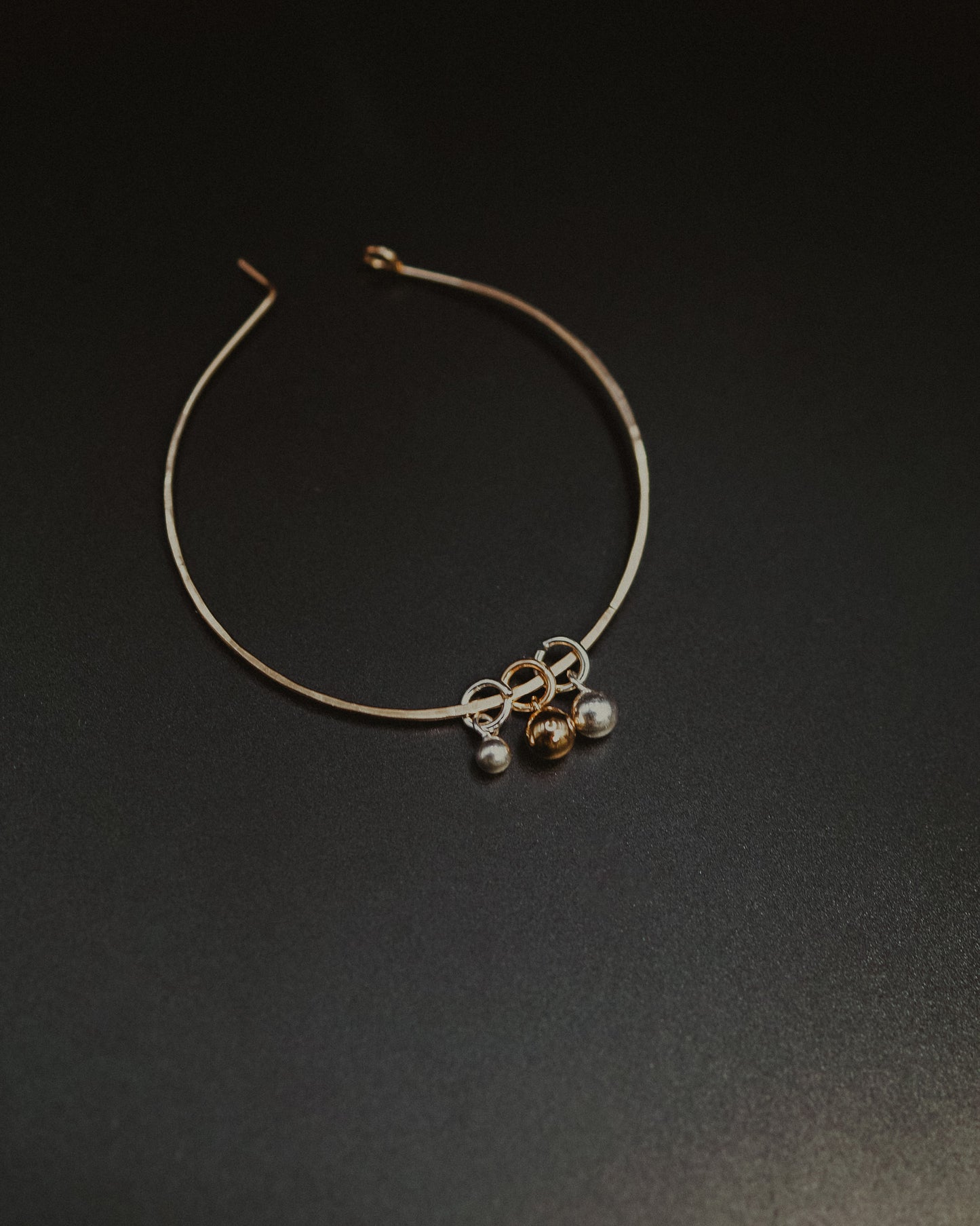 Bead Ball Charm, Gold or Silver