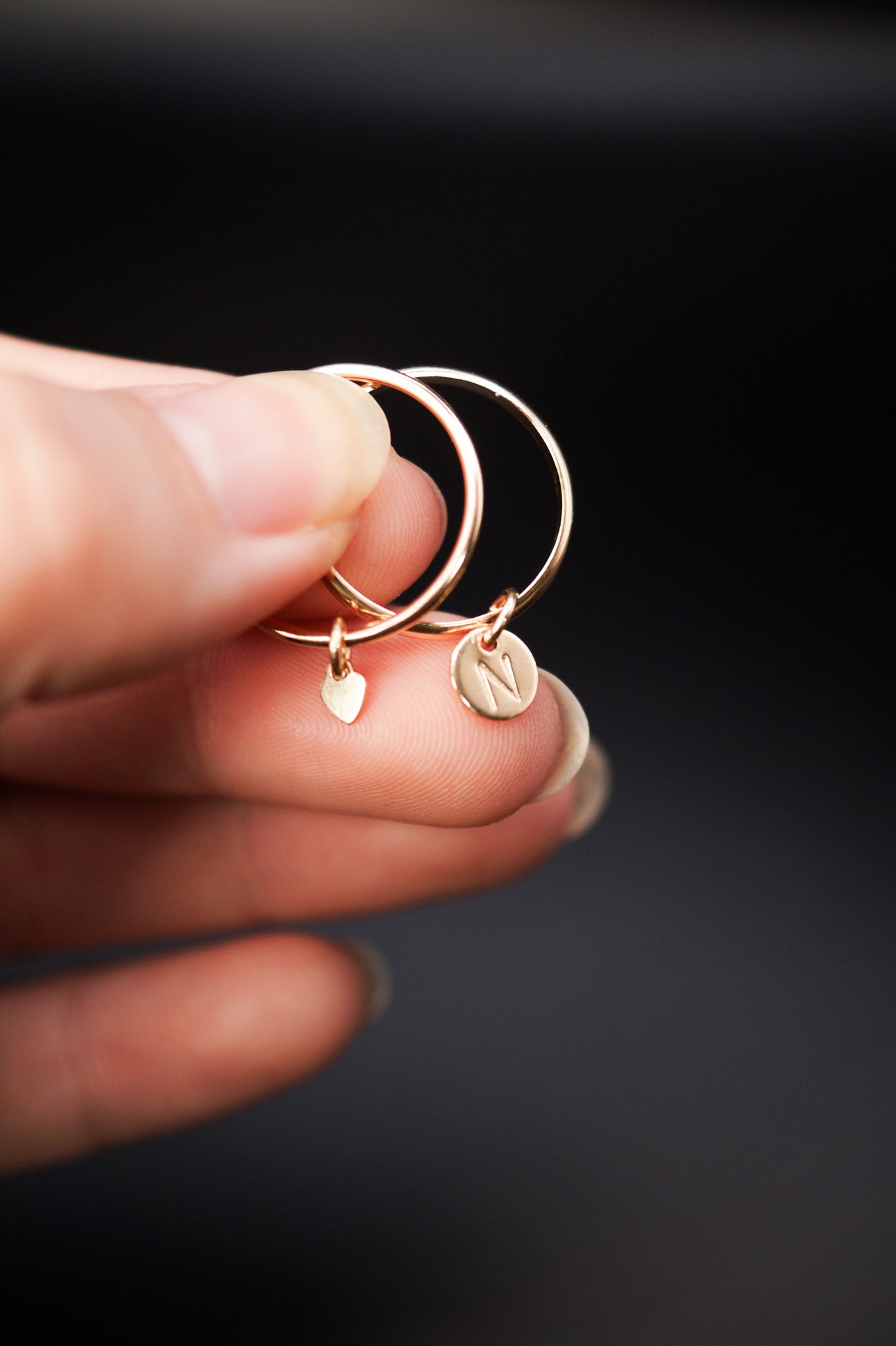 Lover Charm Ring, Gold or Silver