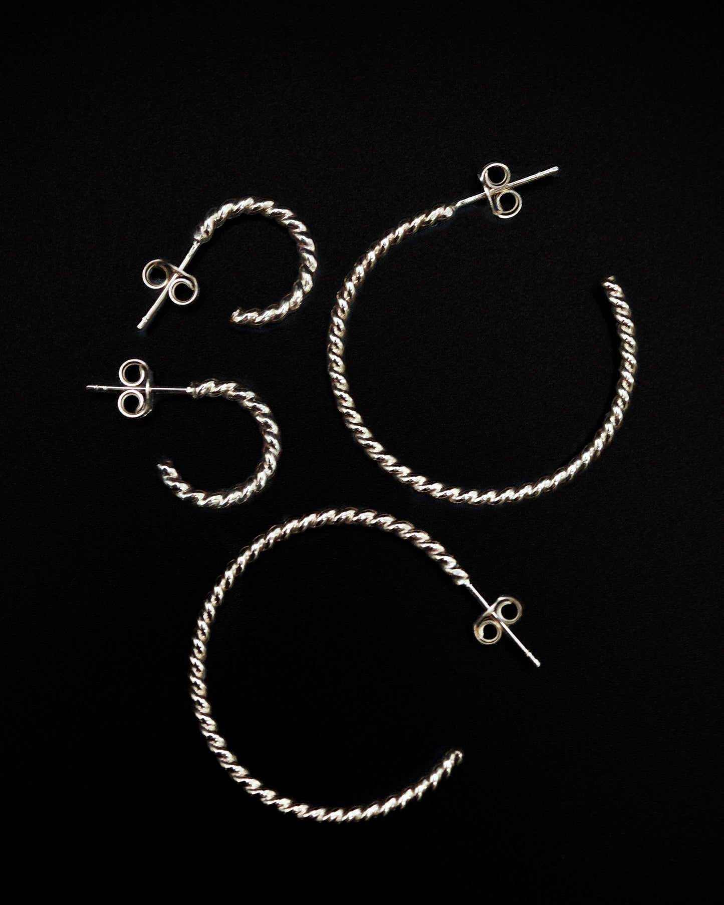 Chunky Twist Hoops in 14K Gold Fill, Rose Gold Fill or Sterling Silver