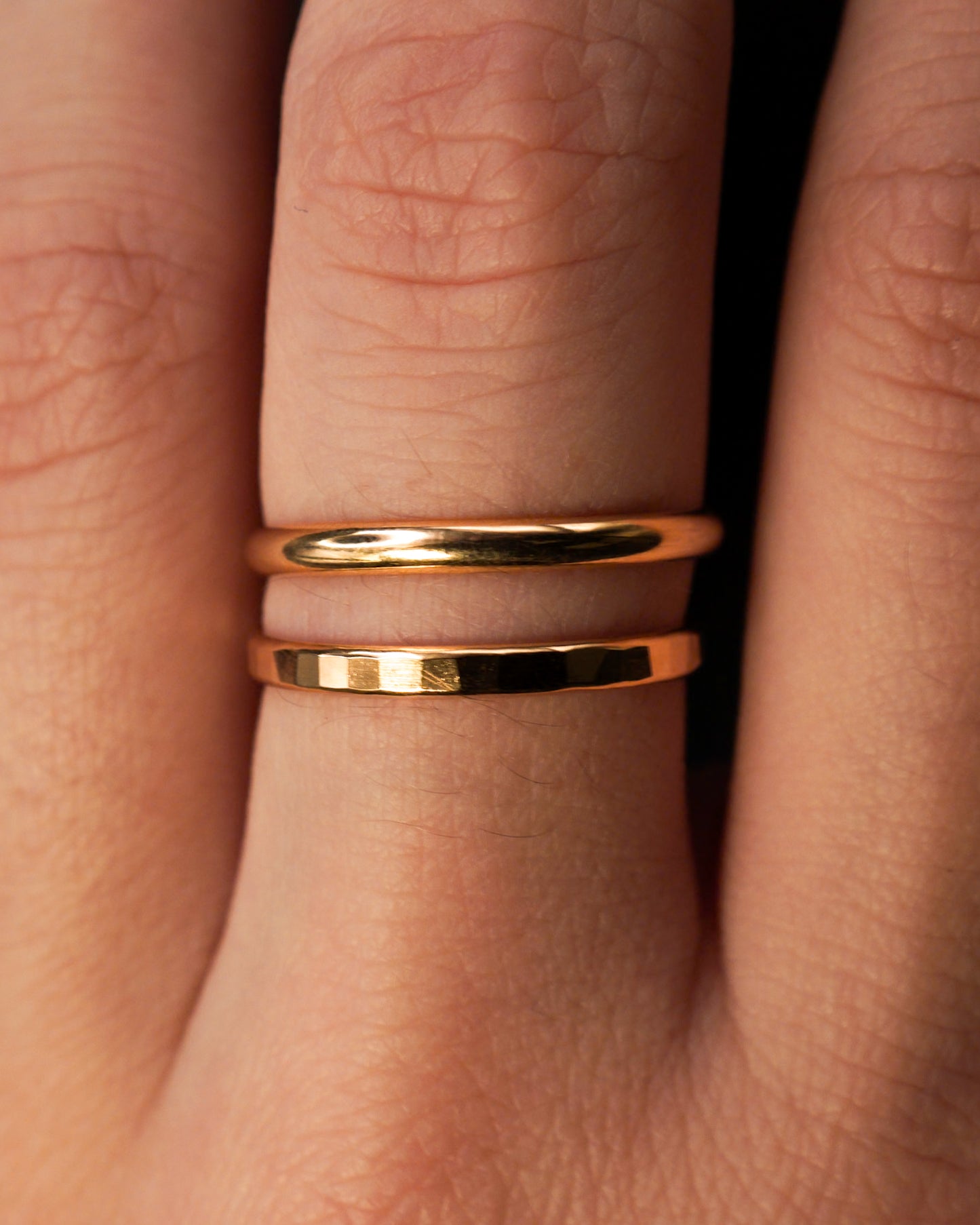 Smooth Extra Thick Ring, Solid 14K Gold