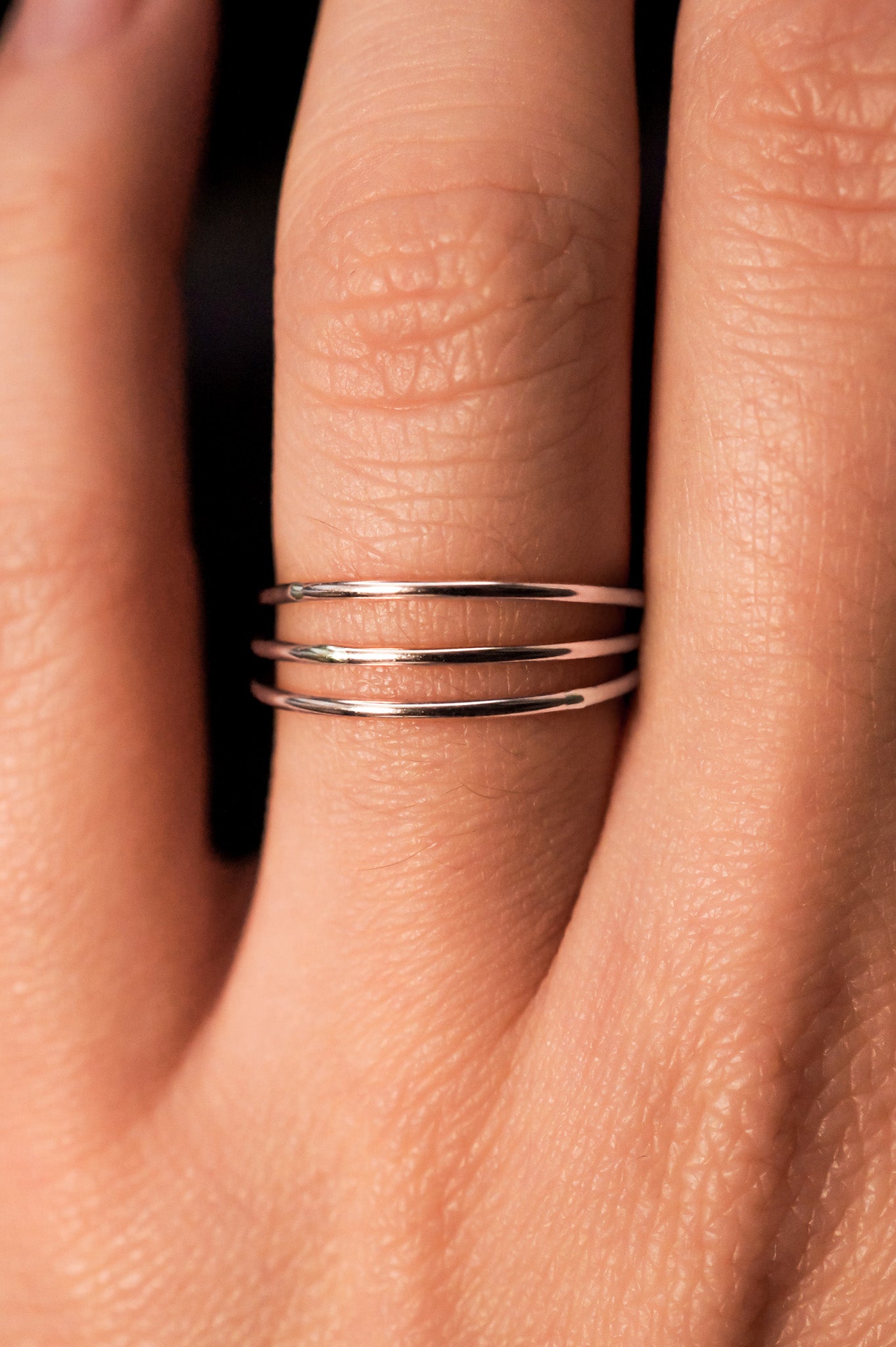 Connected Set of Rings, Sterling Silver – Hannah Naomi Jewelry