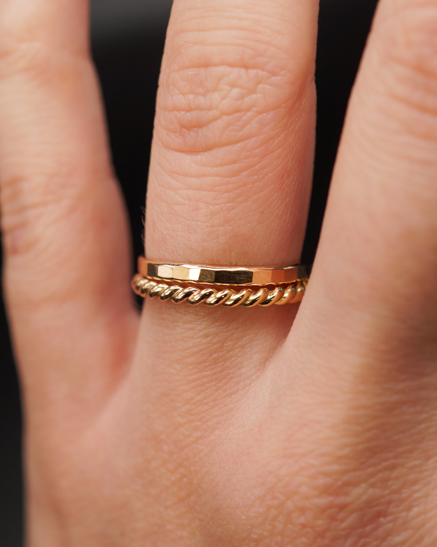 Chunky Twist Ring, 14K Gold Fill