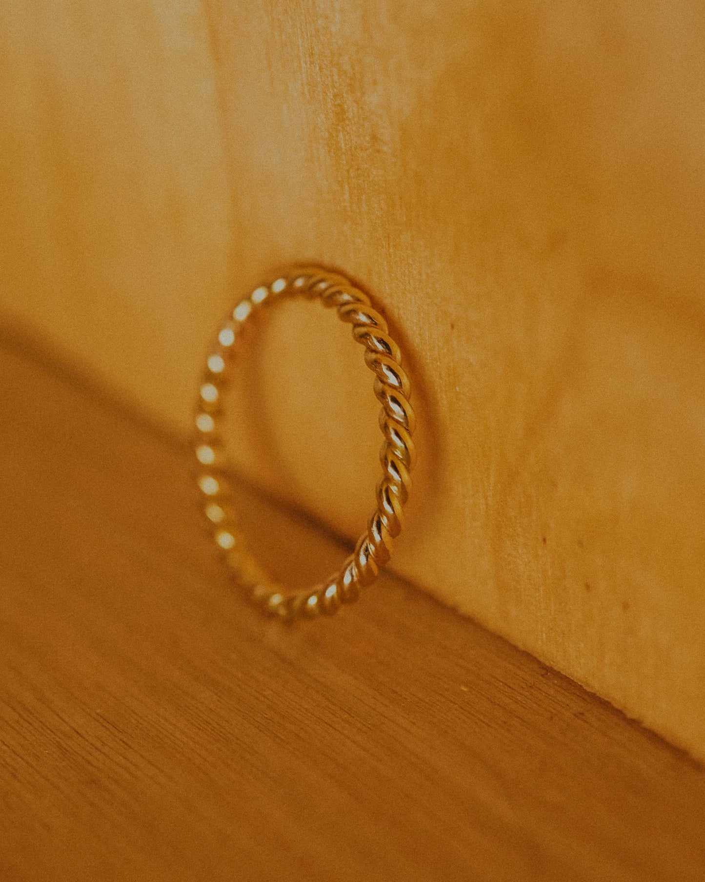 Chunky Twist Ring, 14K Gold Fill