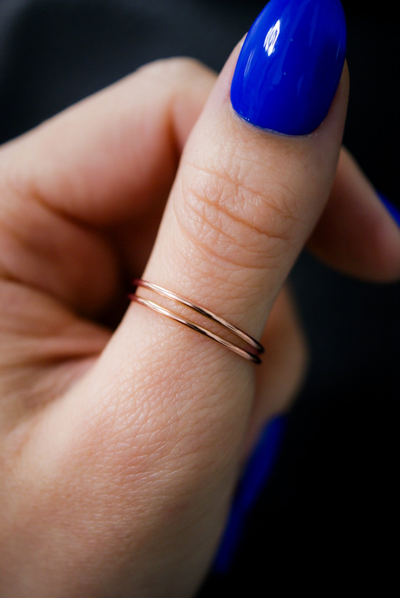 Medium Thick Ring, 14K Rose Gold Fill