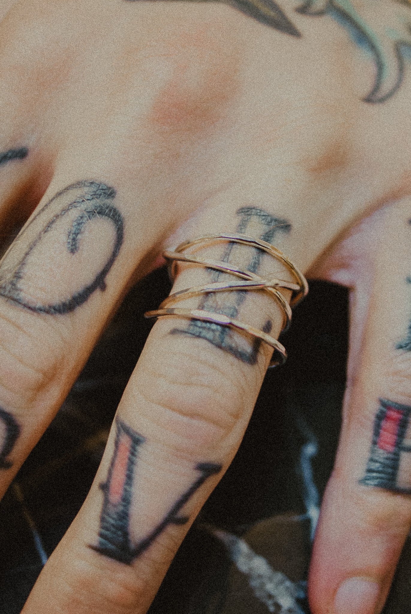 Large Wraparound Ring, 14K Rose Gold Fill