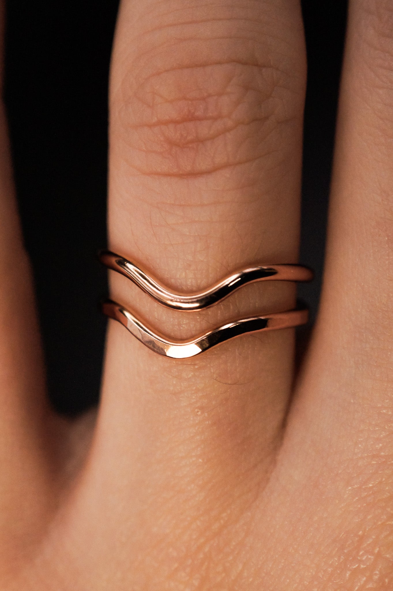 Teardrop Ring, 14K Rose Gold Fill