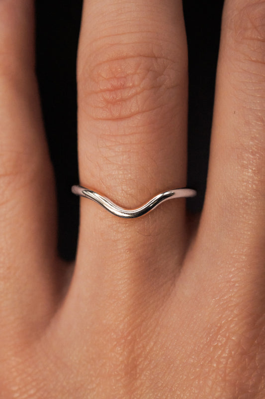 Teardrop Ring, Sterling Silver