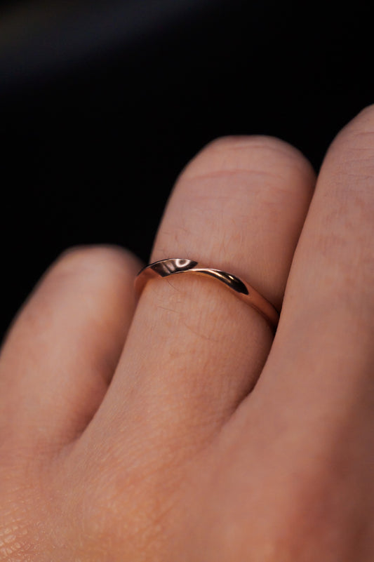 MoĢbius Band, 14K Rose Gold Fill