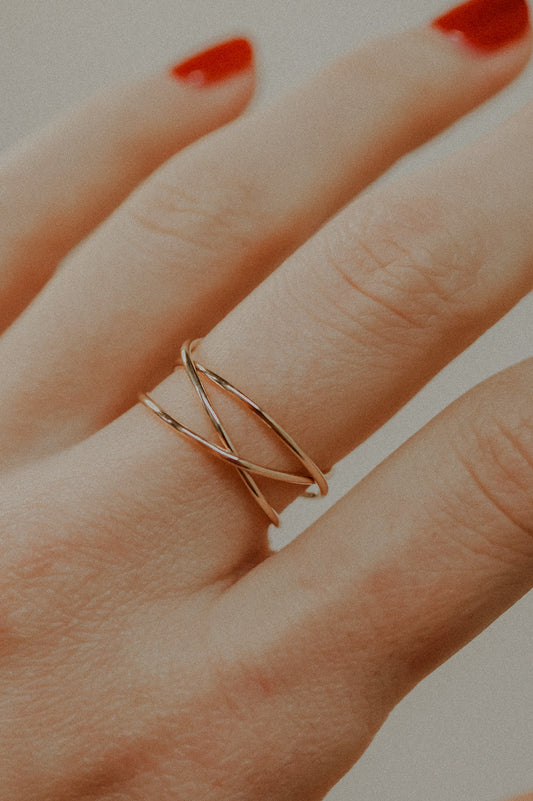 Wraparound Ring, 14K Rose Gold Fill
