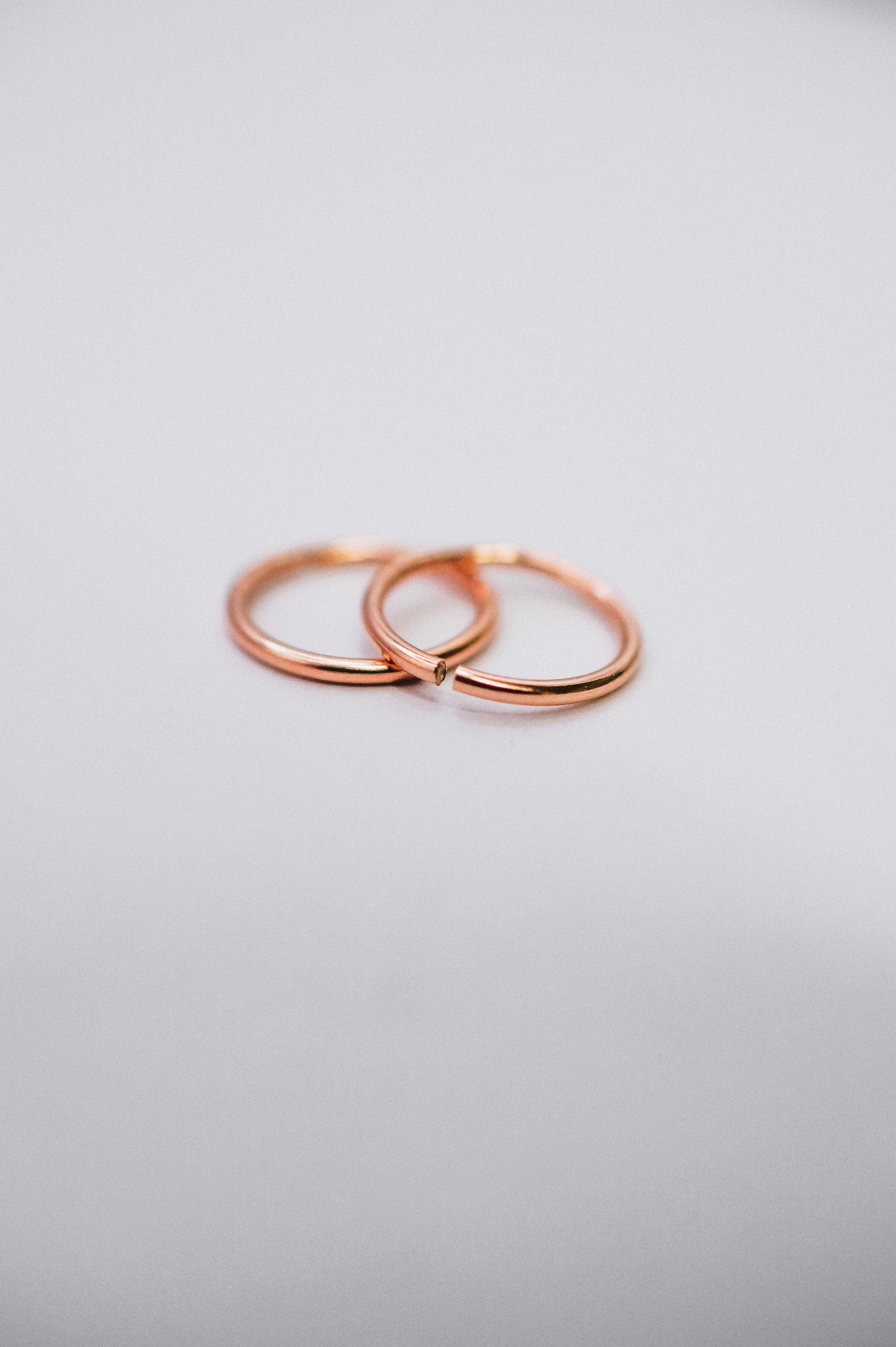 Huggie Hoop Earring in 14K Rose Gold Fill