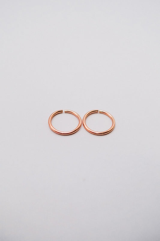 Huggie Hoop Earring in 14K Rose Gold Fill