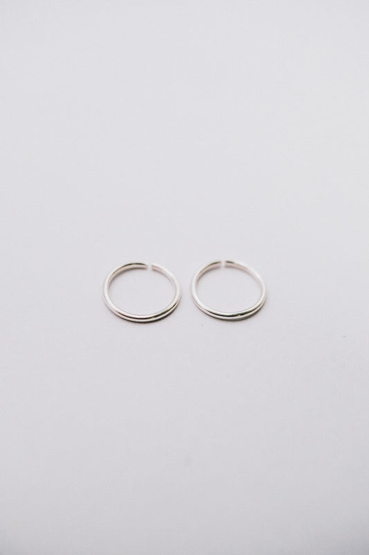 Huggie Hoop Earring in Sterling Silver