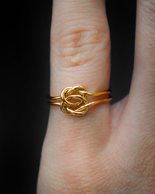 Double Knot Ring, 14K Gold Fill