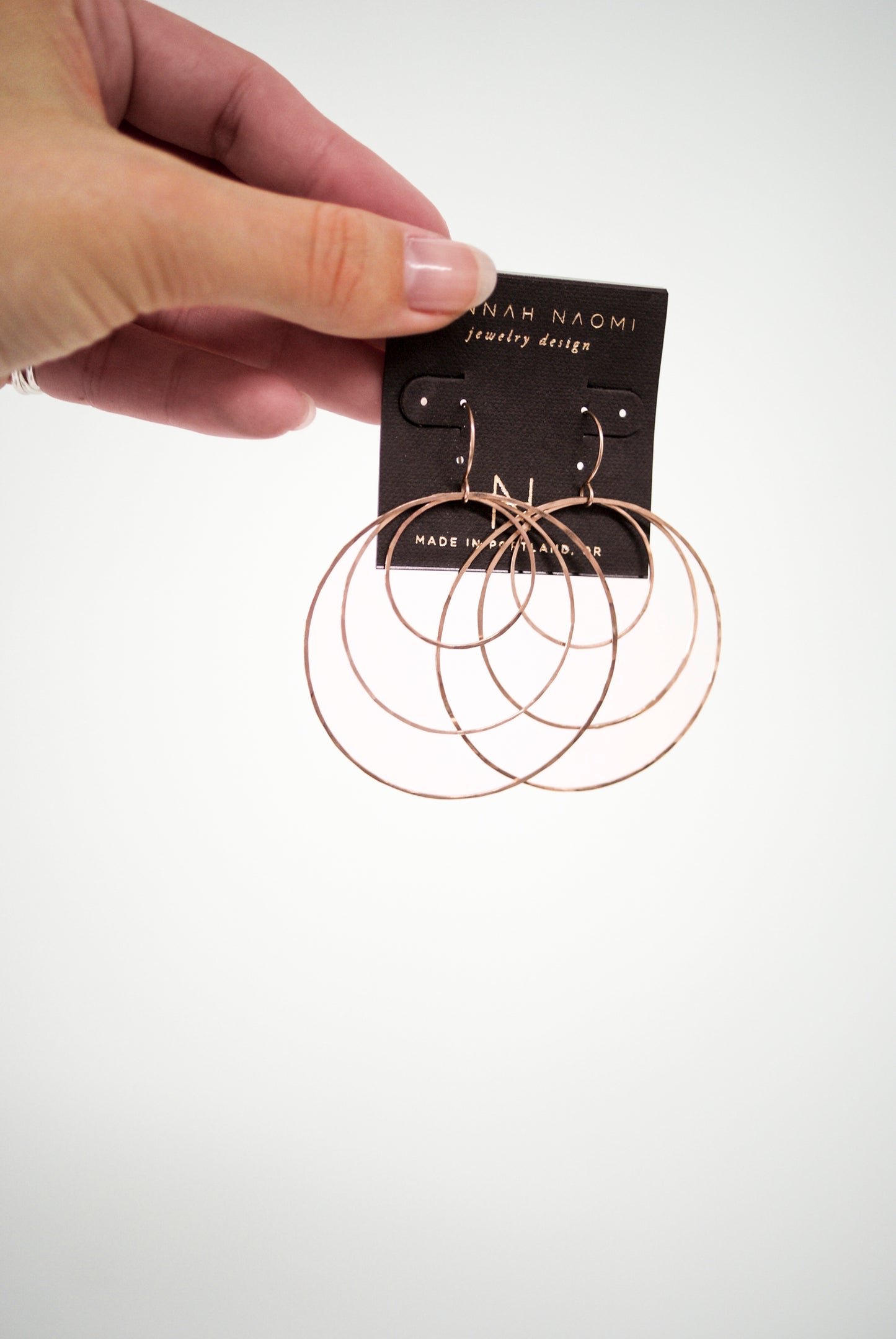 Triple Hoop Earrings, Gold Fill, Rose Gold Fill or Sterling Silver