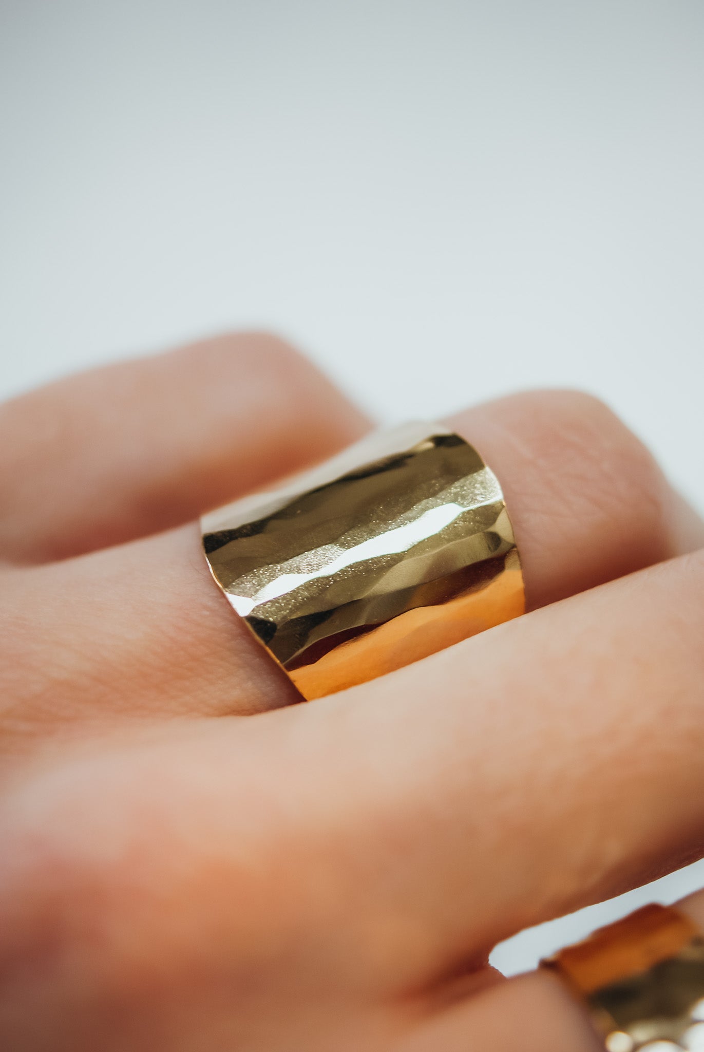 Small Shield Ring, 14K Gold Fill
