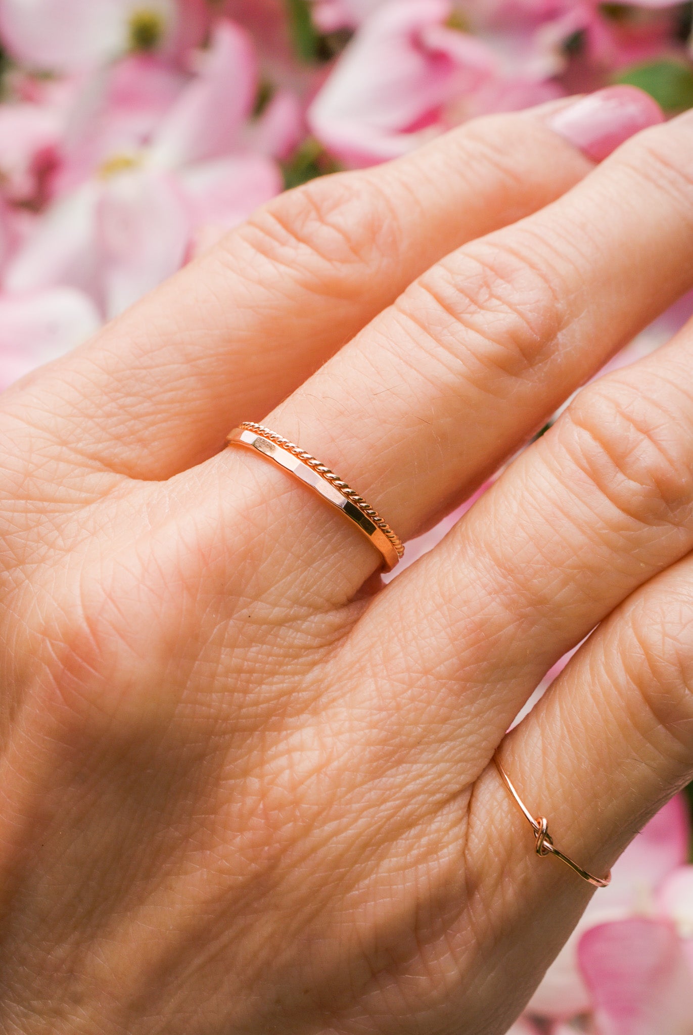 Thick Ring, 14K Rose Gold Fill