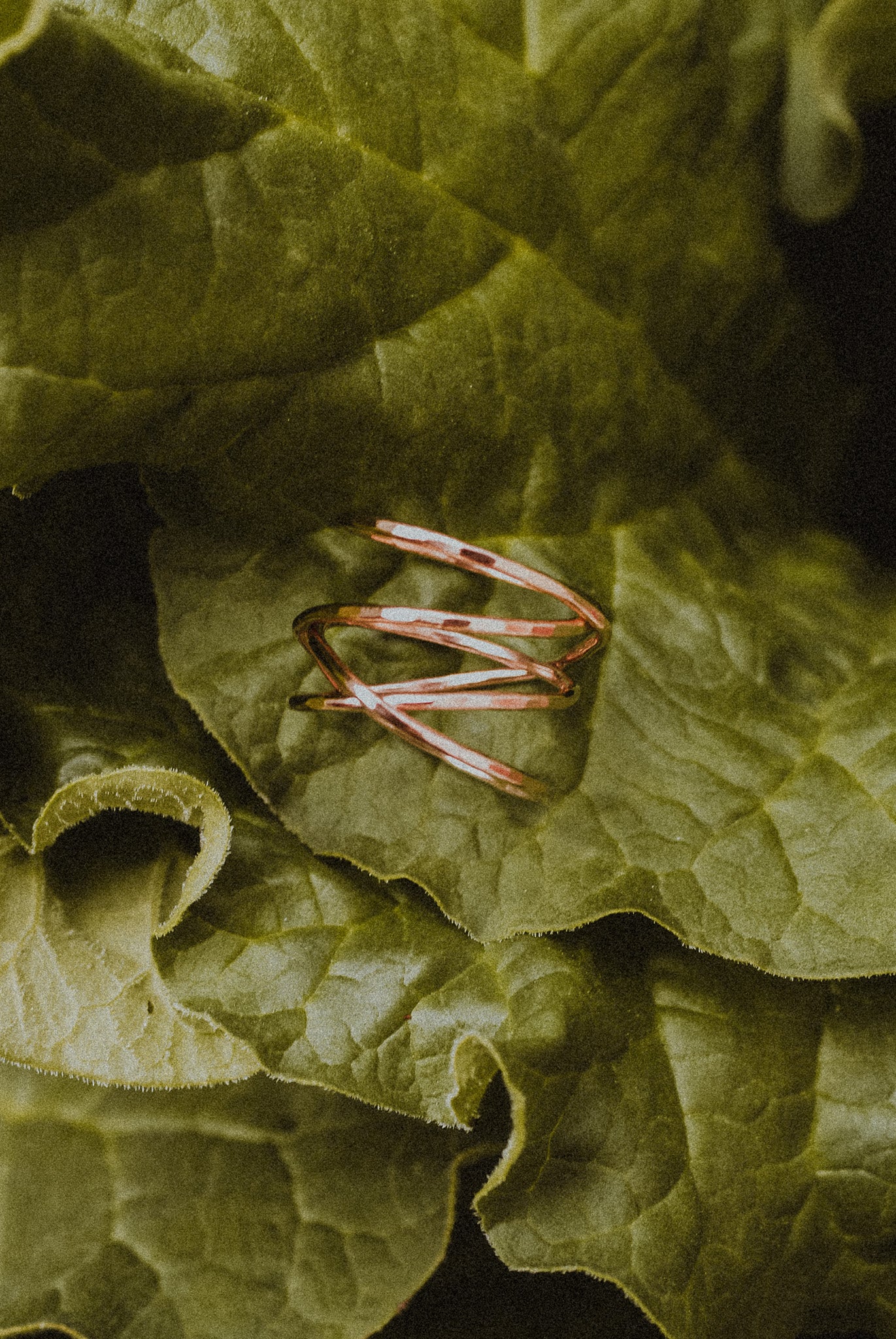 Large Wraparound Ring, 14K Rose Gold Fill