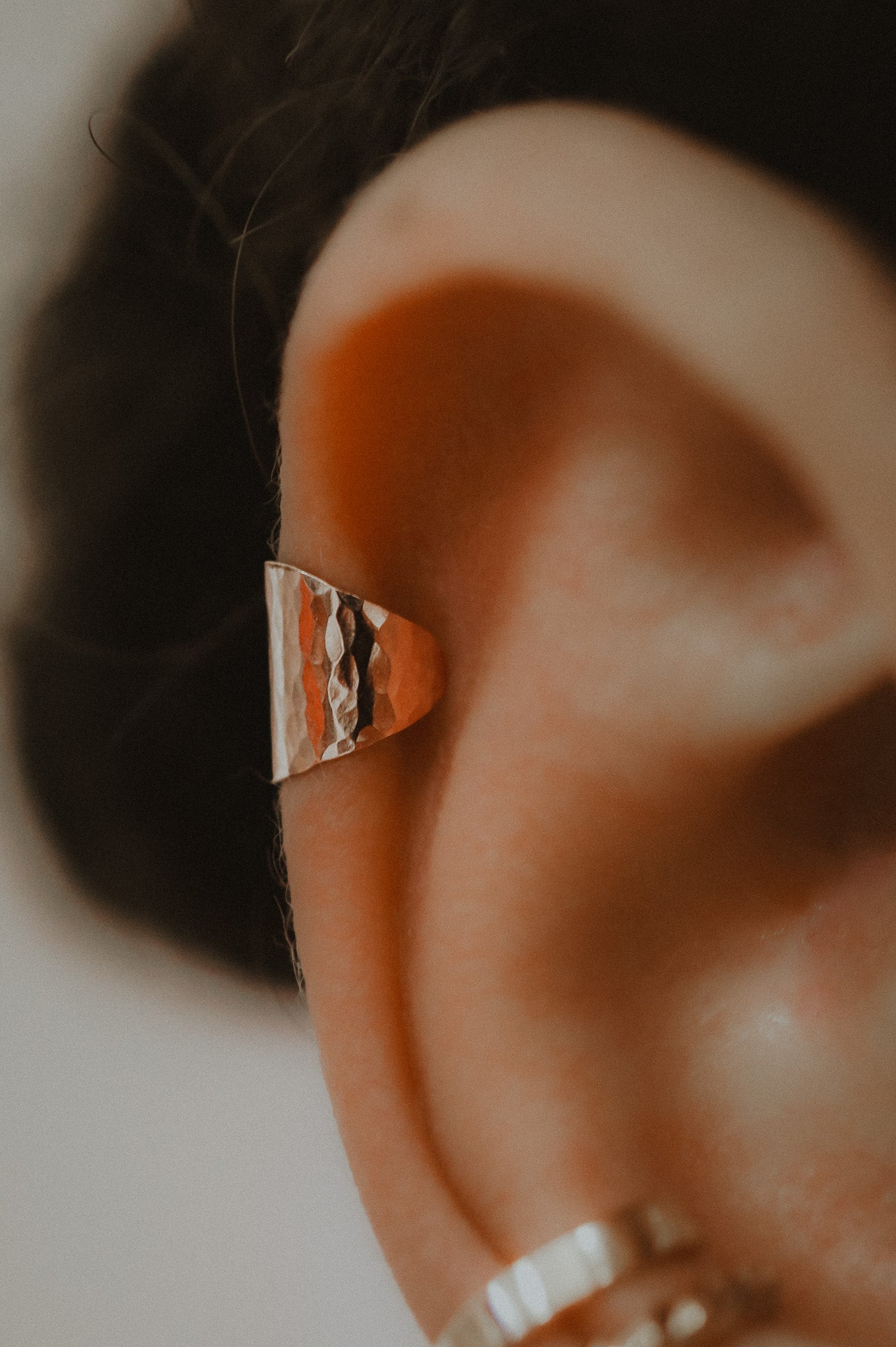 Shield Ear Cuff, Gold Fill, Rose Gold Fill, or Sterling Silver