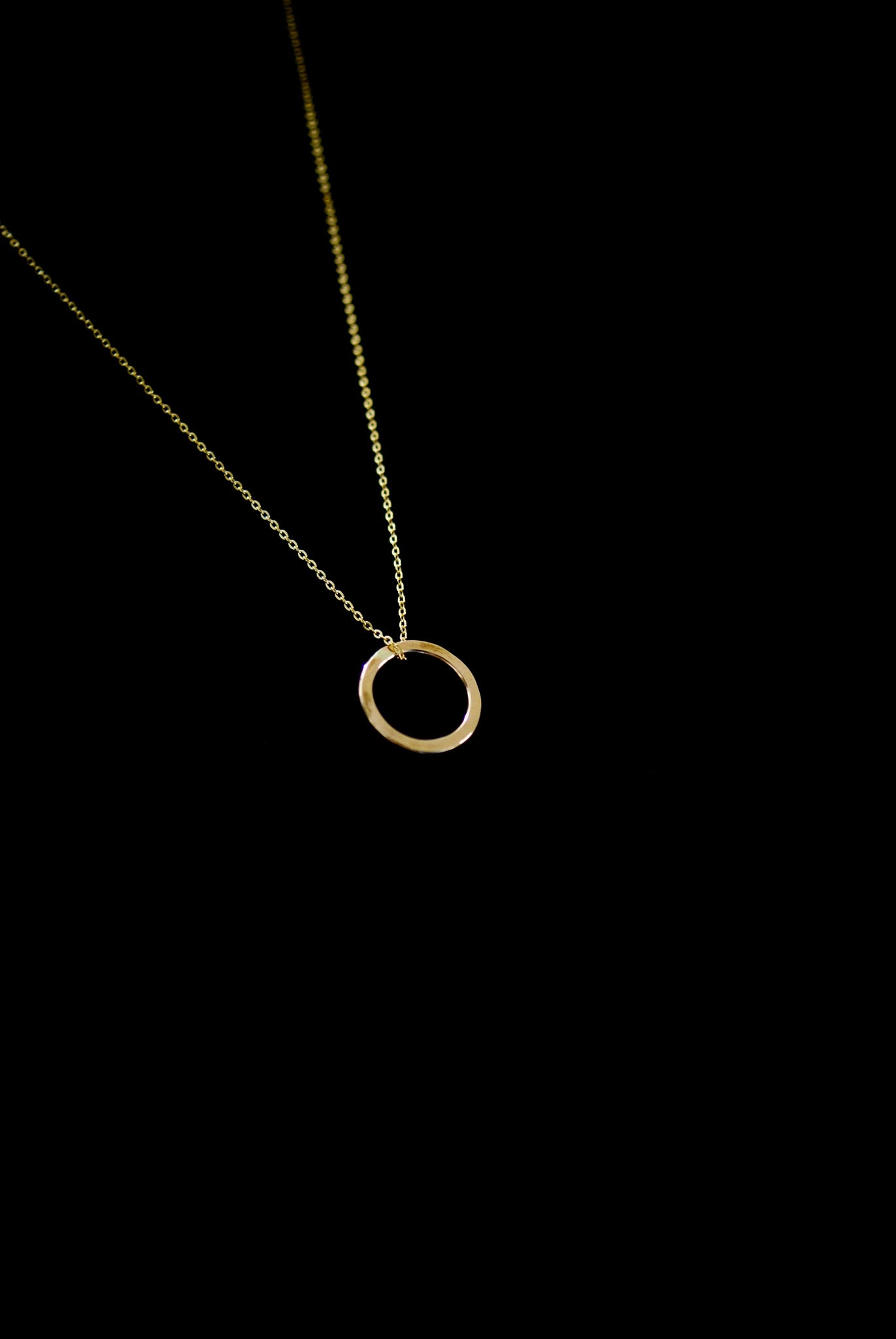 Mini Circle Pendant in Gold Fill, Rose Gold Fill, or Sterling Silver