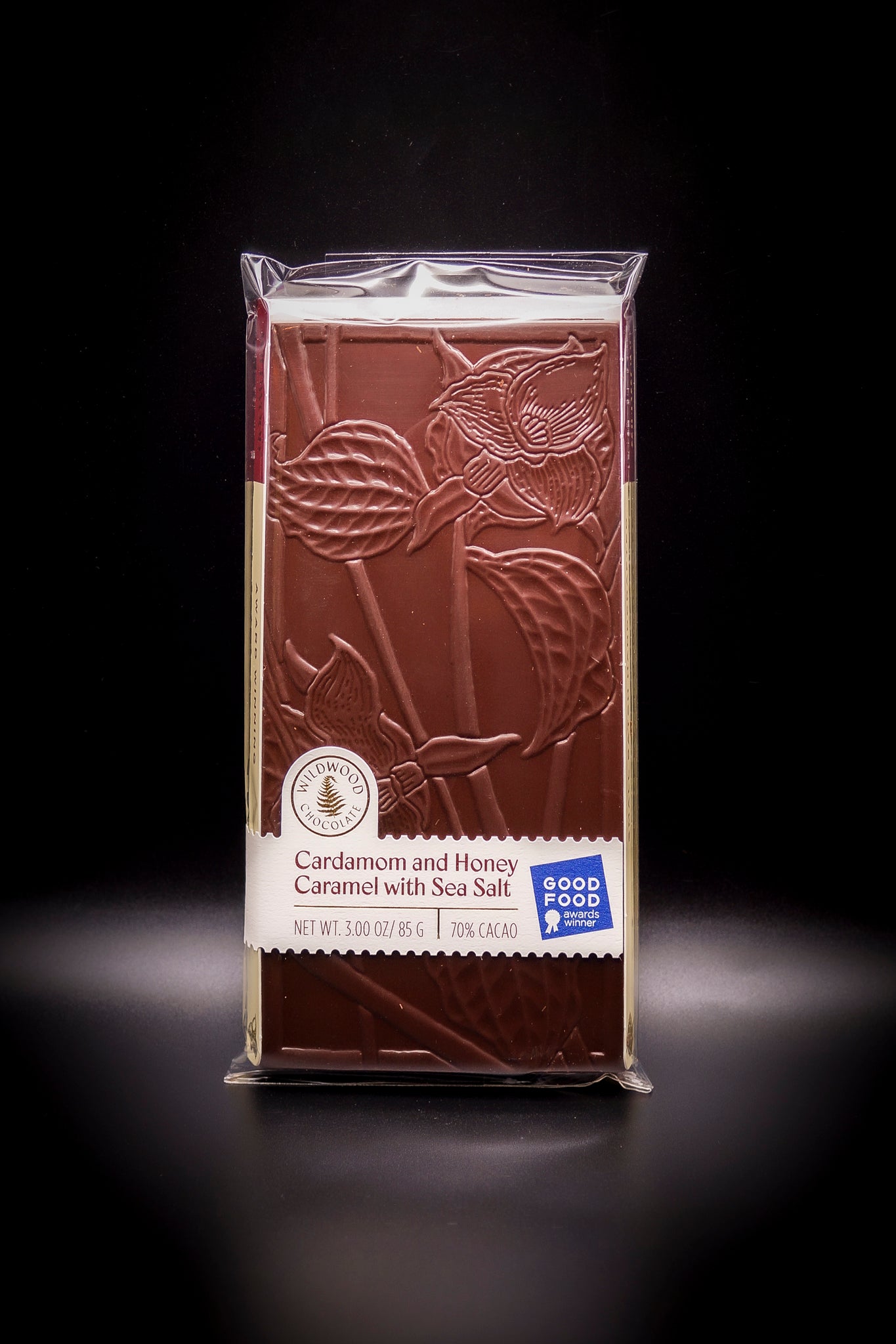 Cardamom & Sea Salt Honey Caramel Chocolate Bar