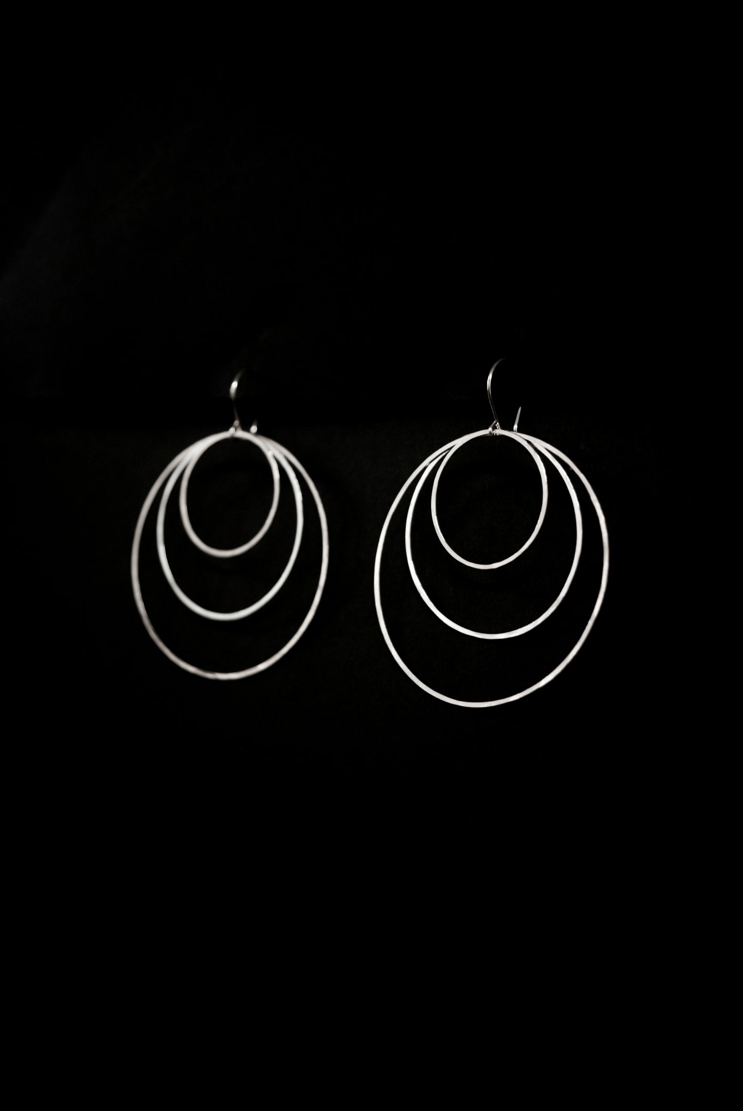 Triple Hoop Earrings, Gold Fill, Rose Gold Fill or Sterling Silver