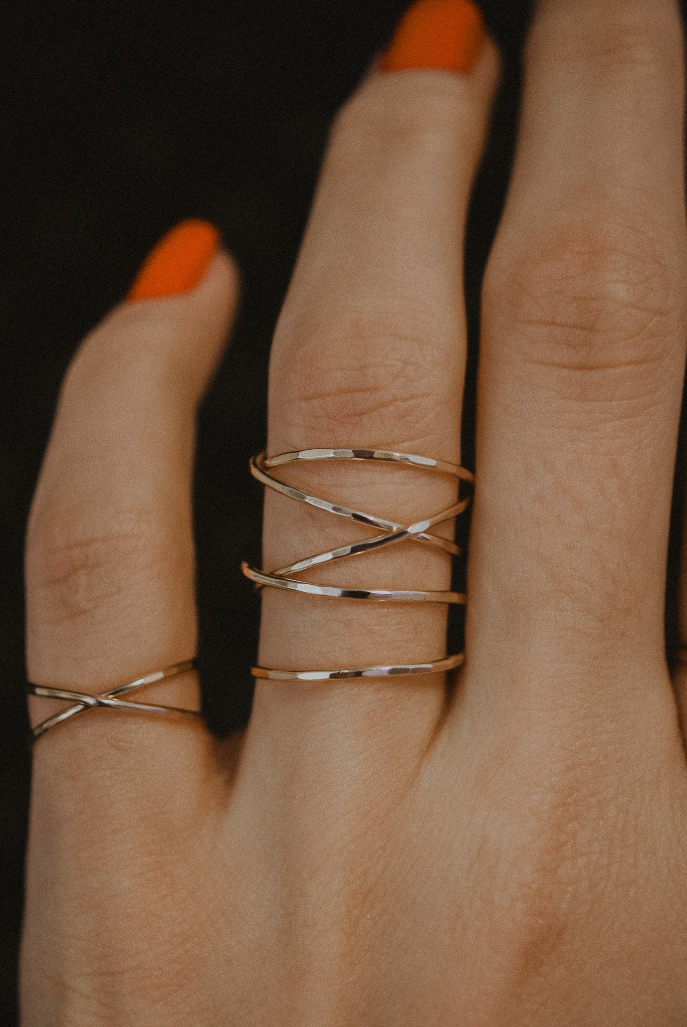 Extra Large Wraparound Ring, 14K Rose Gold Fill