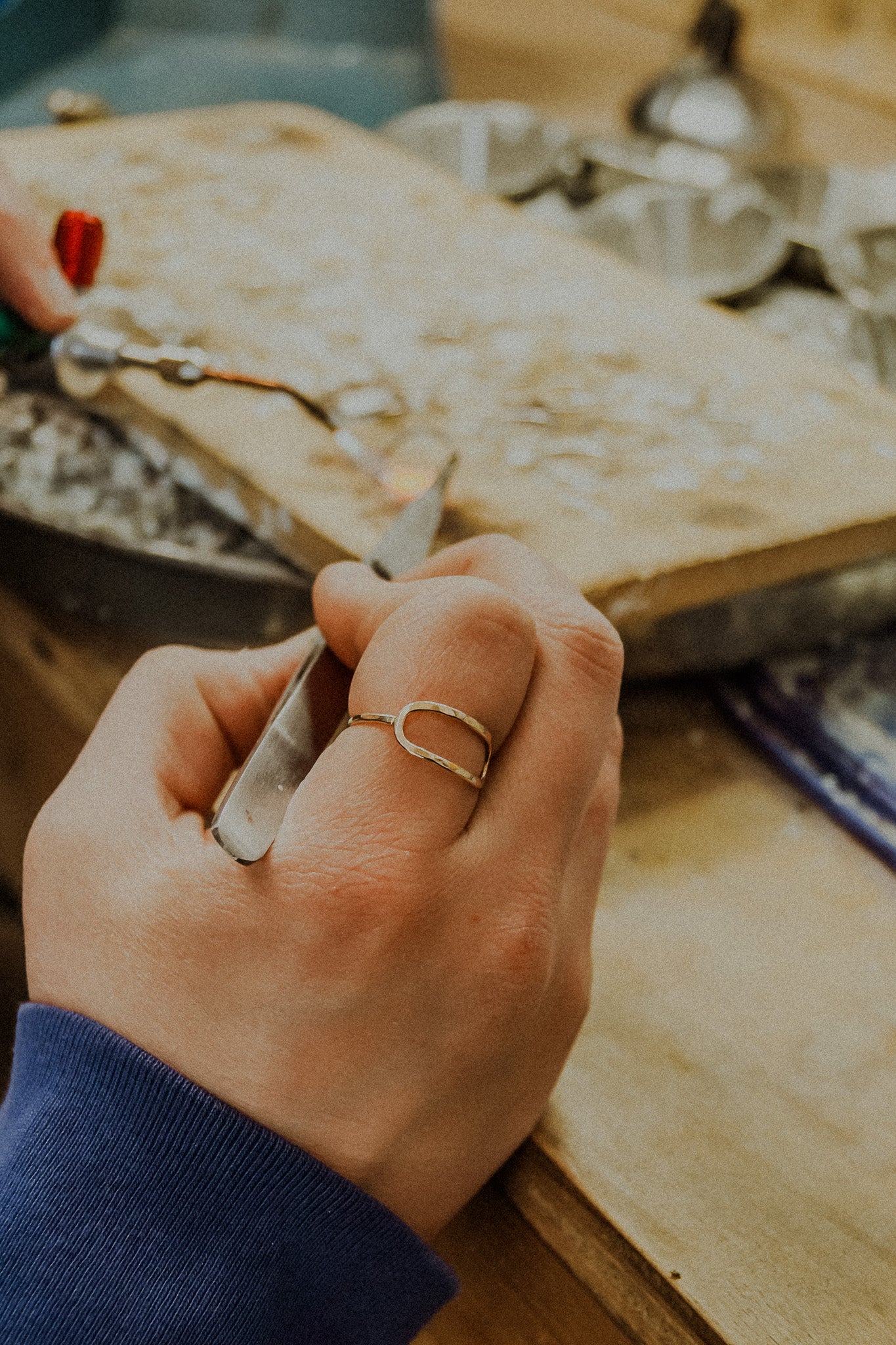 Stadium Ring, 14K Rose Gold Fill