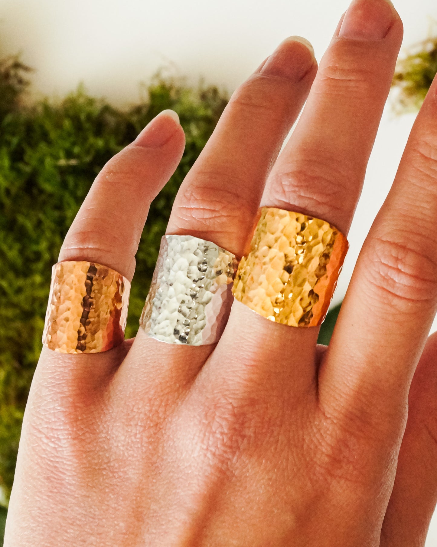 Small Shield Ring, 14K Gold Fill