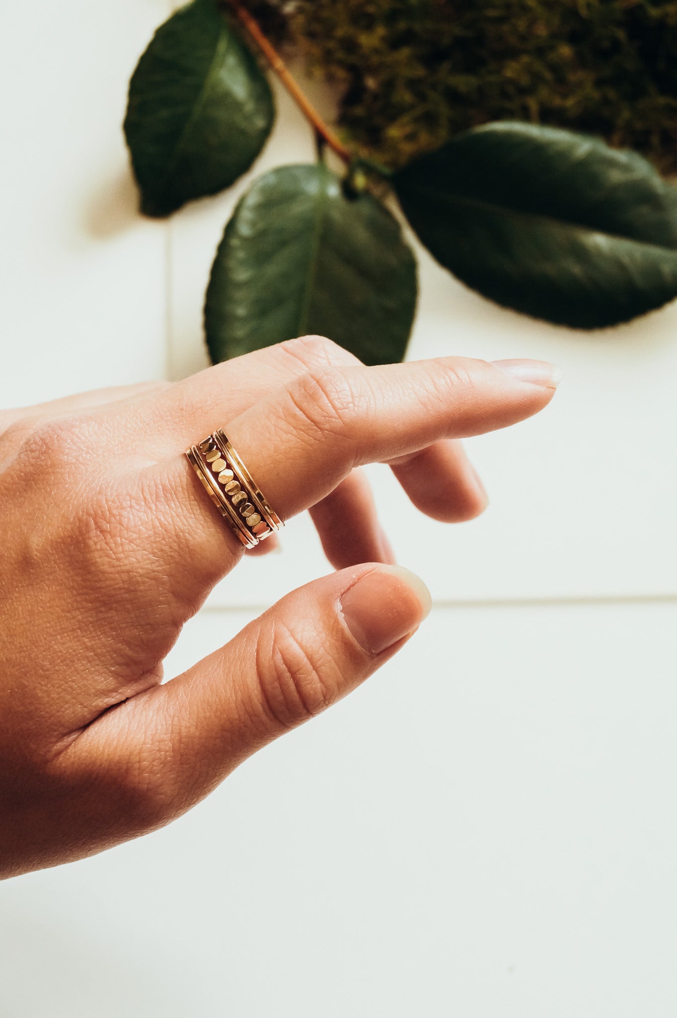 The Classic Bead Set of 5 Stacking Rings, Gold Fill, Rose Gold Fill or Sterling Silver