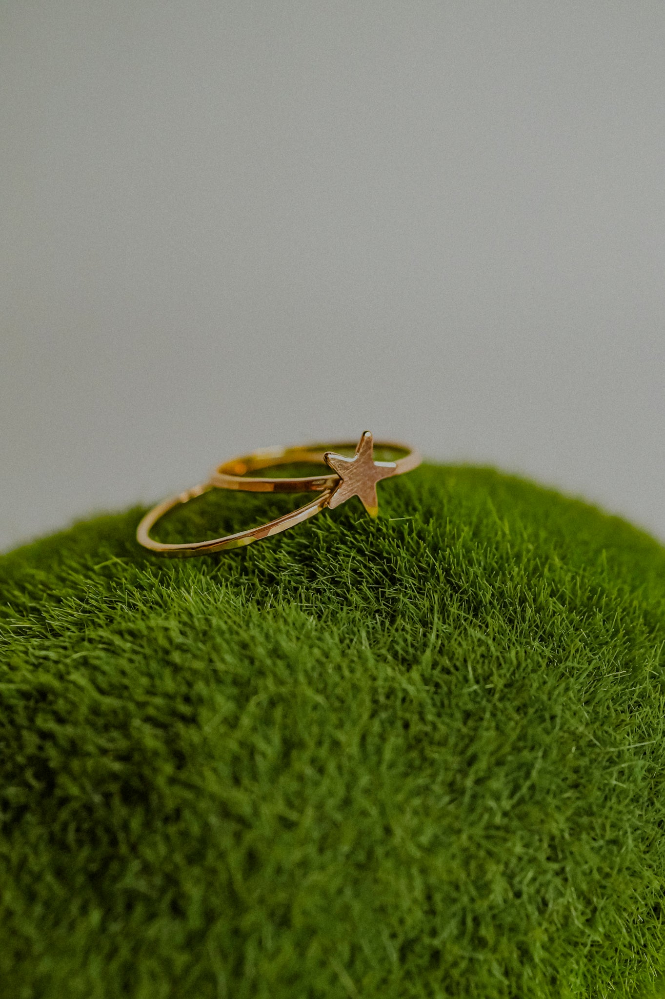 Star Set of 2 Stacking Rings, 14K Rose Gold Fill