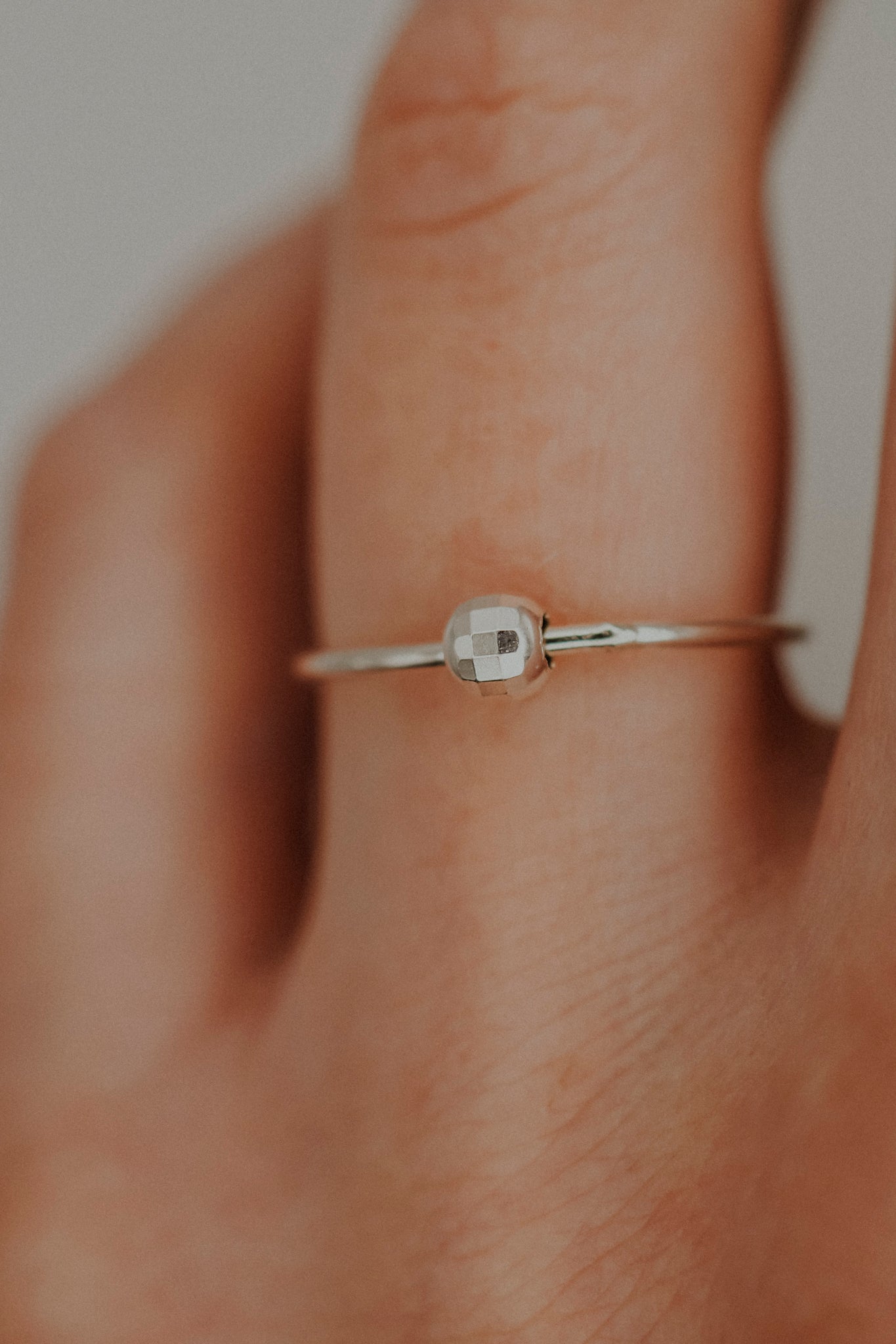 Disco Spinner Ring, Sterling Silver