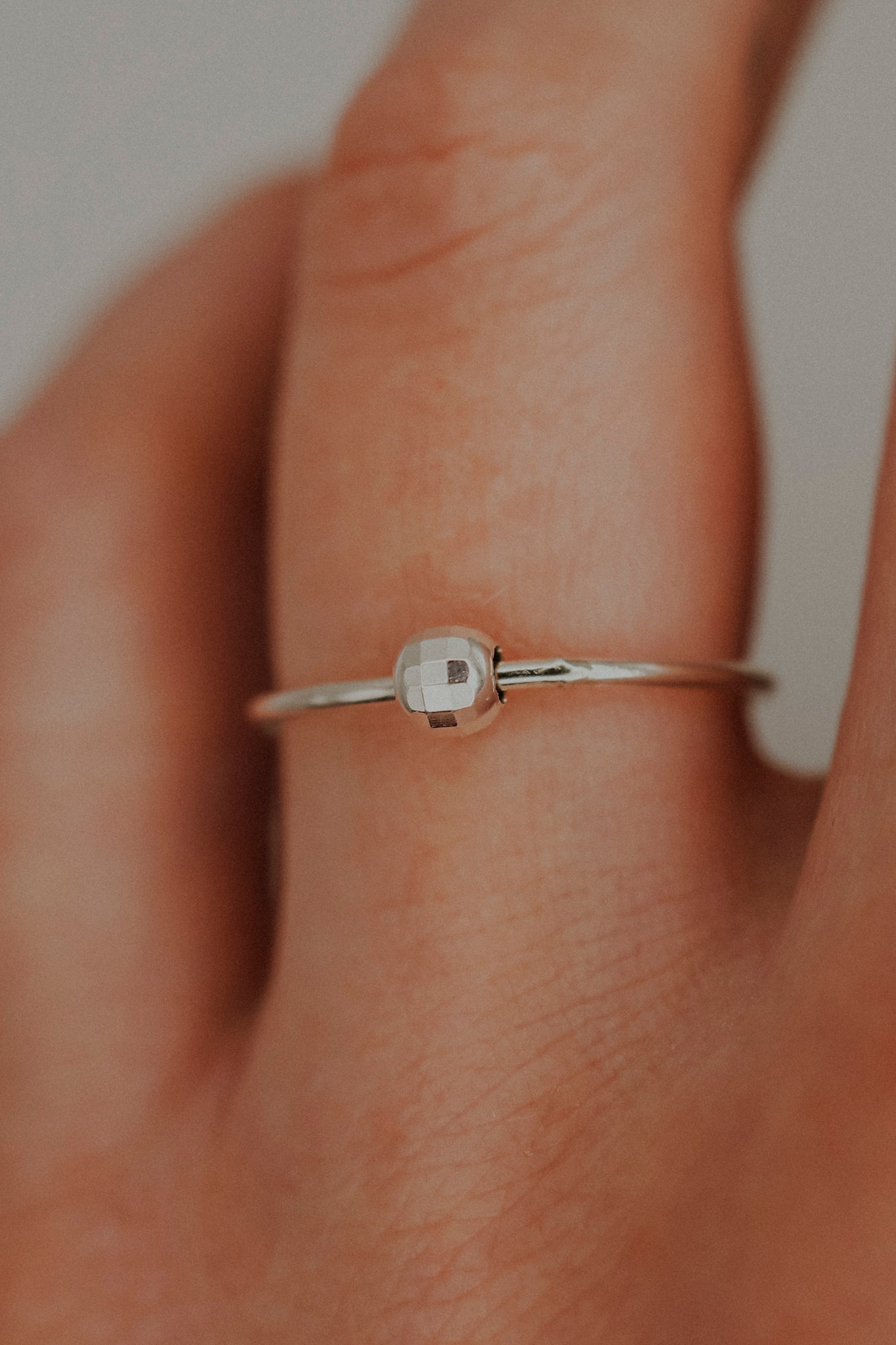 Disco Spinner Ring, Sterling Silver