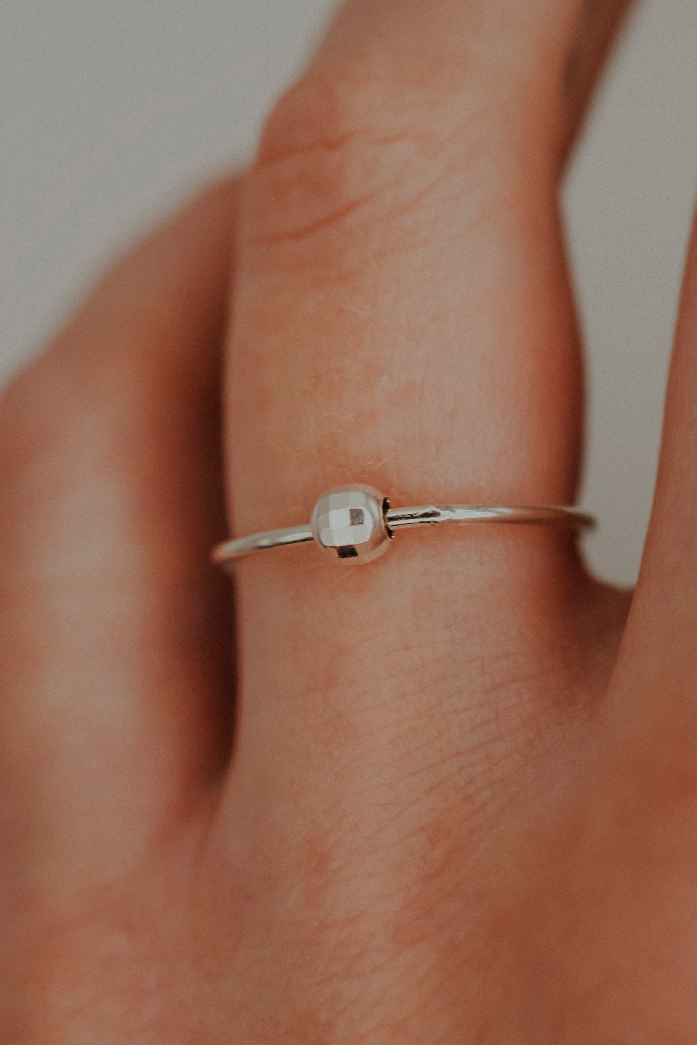 Disco Spinner Ring, Sterling Silver