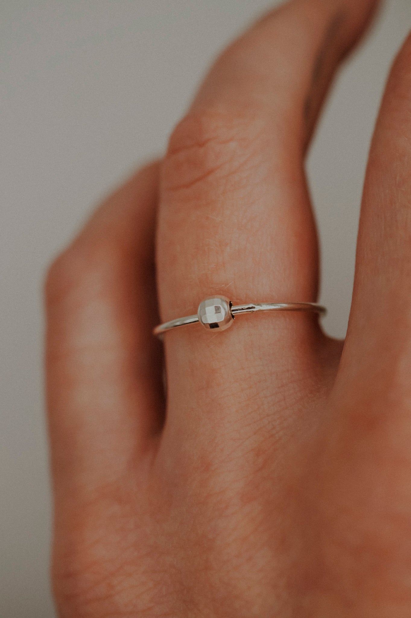 Disco Spinner Ring, Sterling Silver